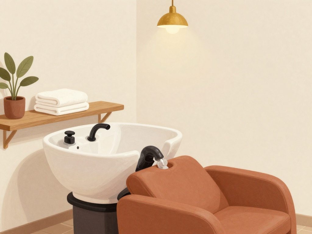 Le bac à shampoing